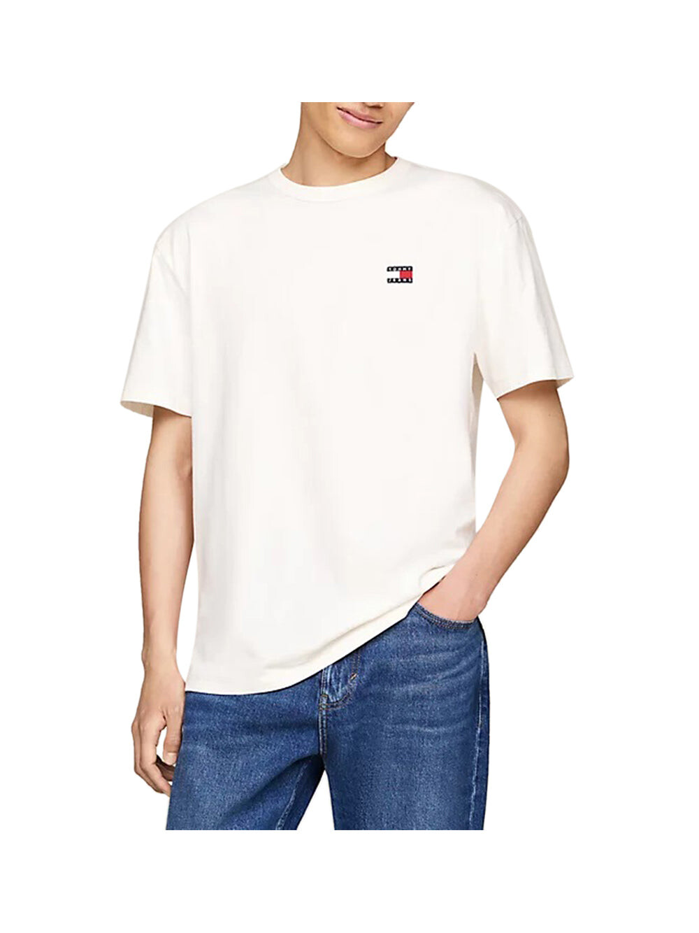 

Белая мужская футболка Tommy Jeans