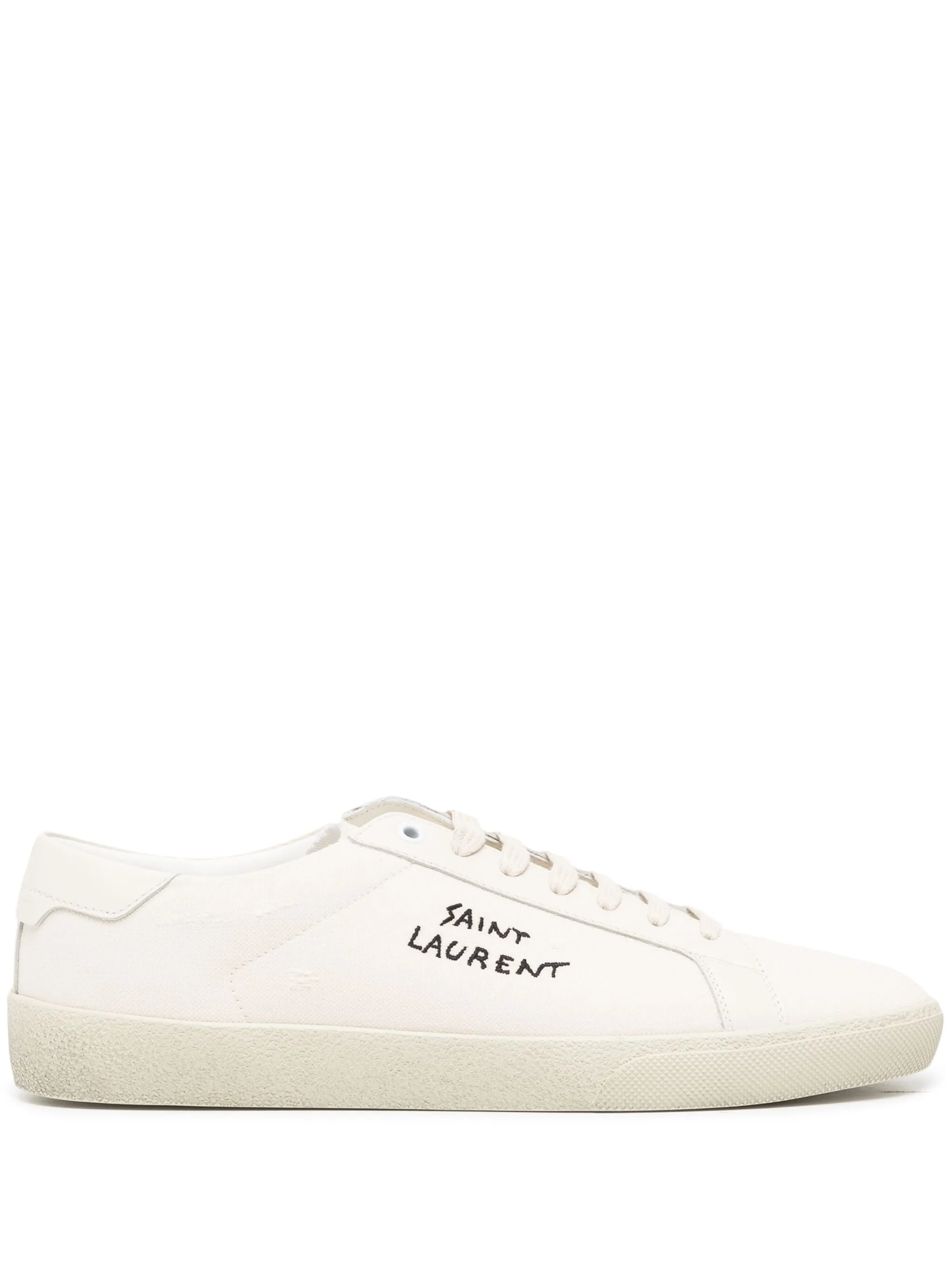 

Парусиновые кроссовки Court Classic SL/06 Embroidered Saint Laurent, белый