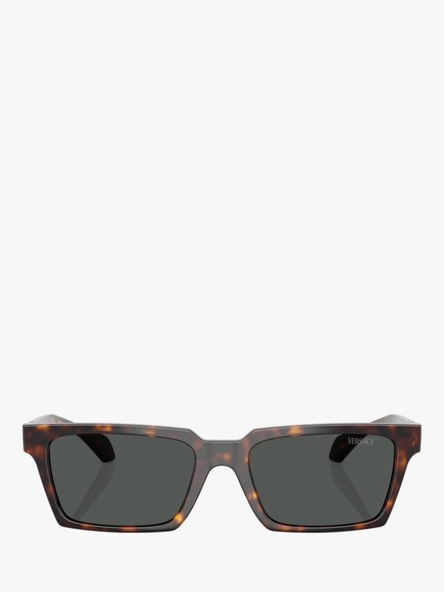 VE4490U мужские прямоугольные солнцезащитные очки Versace, Havana/Grey — фото 2