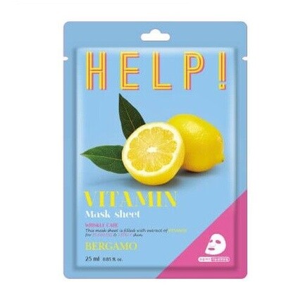 

Помощь Тканевая маска с витаминами 25 мл BERGAMO Assorted