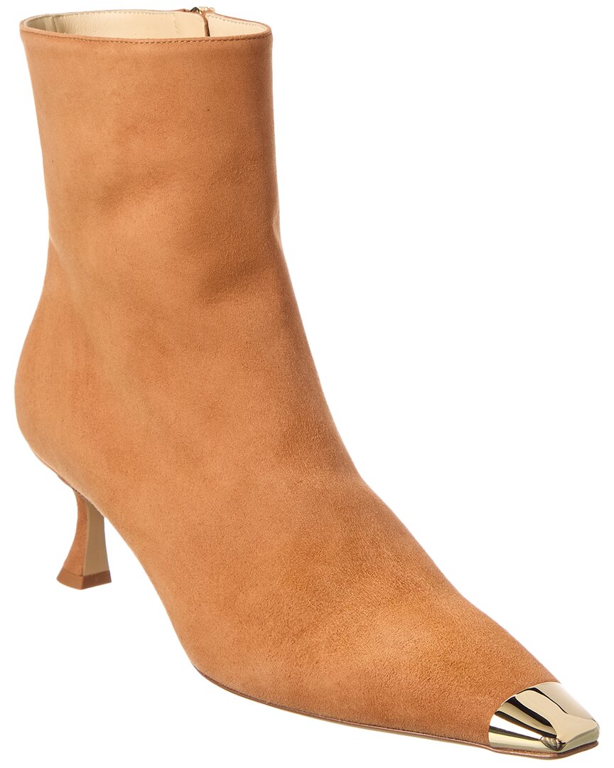 Александр Бирман Оливия Ретро 60 Замшевые сапоги Alexandre Birman, коричневый