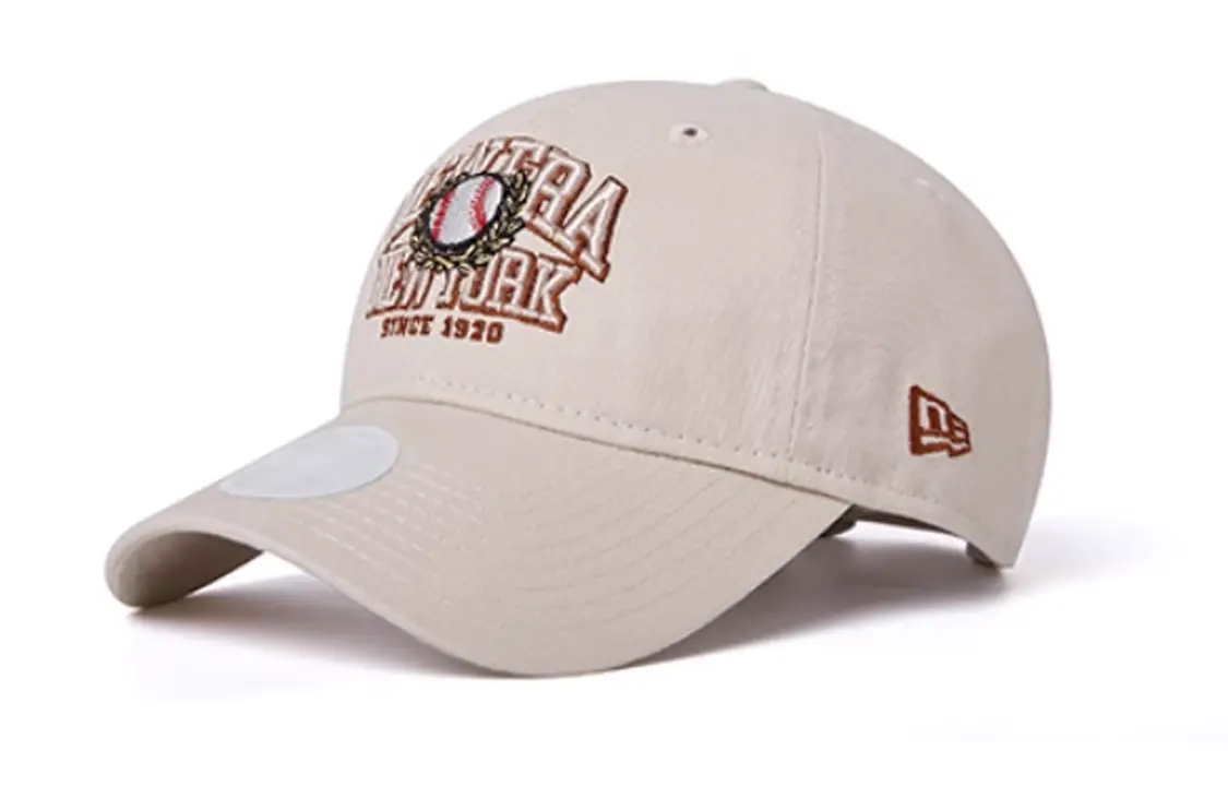 

New Era Хлопковая полиэстеровая бейсболка унисекс бежевая, Beige
