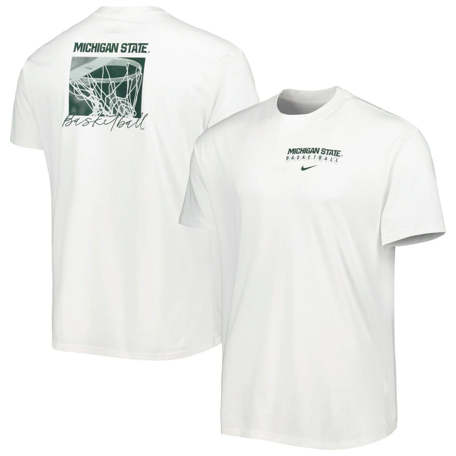 

Мужская белая футболка Michigan State Spartans Basketball Movement Max90 Nike, Белый, Мужская белая футболка Michigan State Spartans Basketball Movement Max90 Nike