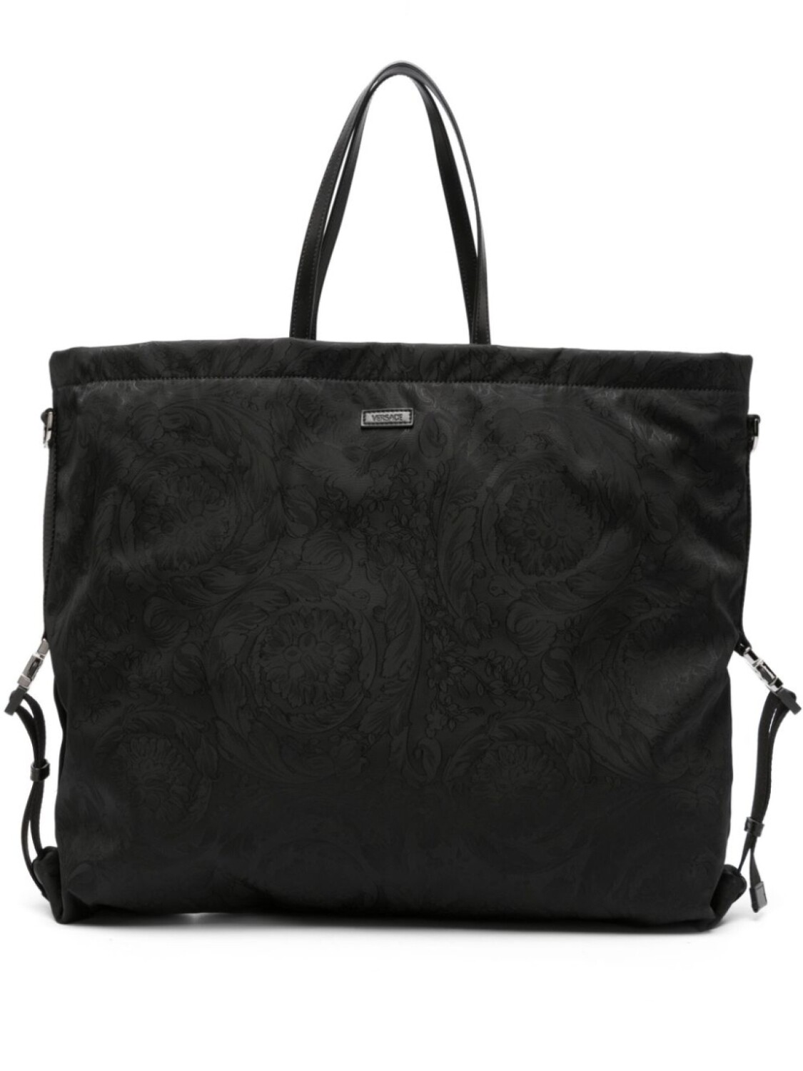 

Versace жаккардовая сумка-тоут Neo Nylon, черный