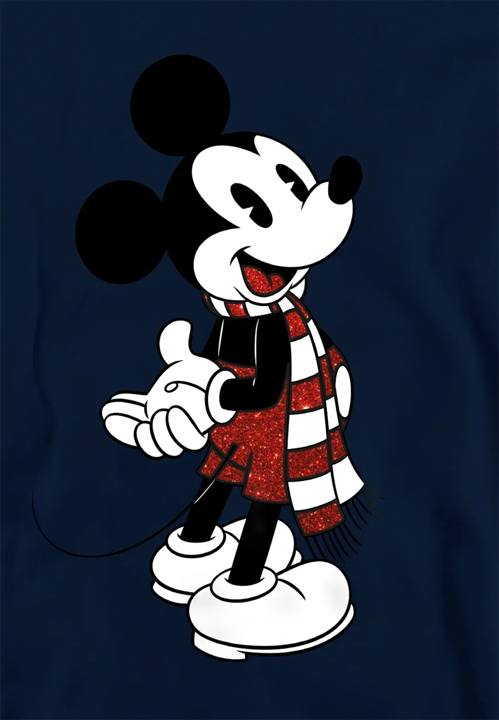 Детская толстовка Mickey Mouse Christmas, темно-синий, Disney, темно-синий — фото 2