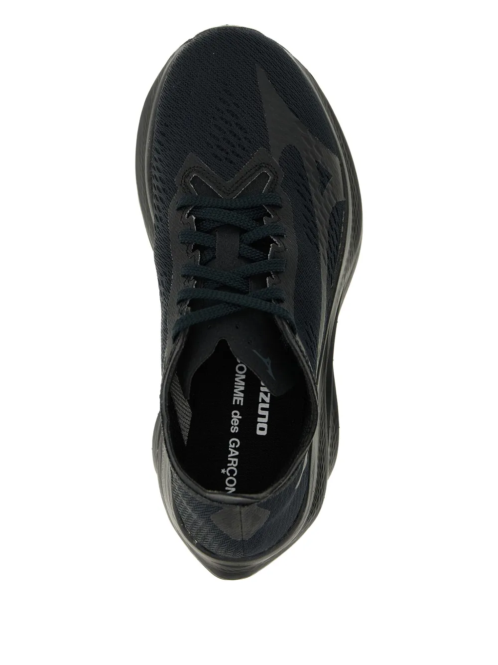 Кроссовки X Mizuno Wave Rebellion Pro 3 с ажурными вставками Comme Des Garcons, черный — фото 3
