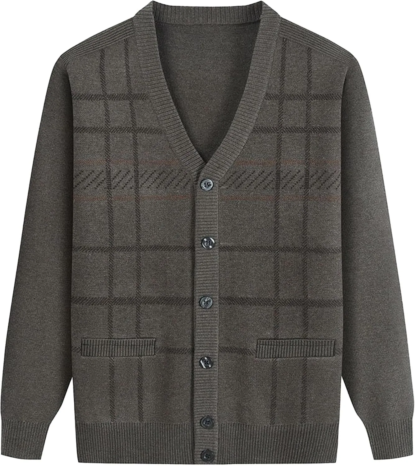 

Мужской свитер V-образным вырезом Slim Fit QOAAIE