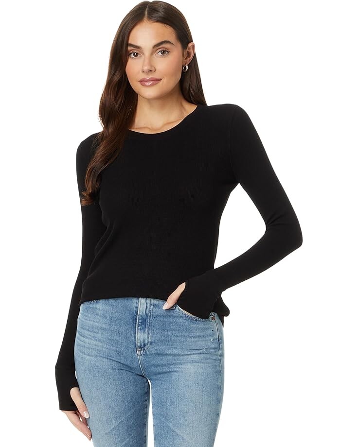 

Футболка Mod-o-doc Long Sleeve Crew Neck Tee with Thumbhole, черный