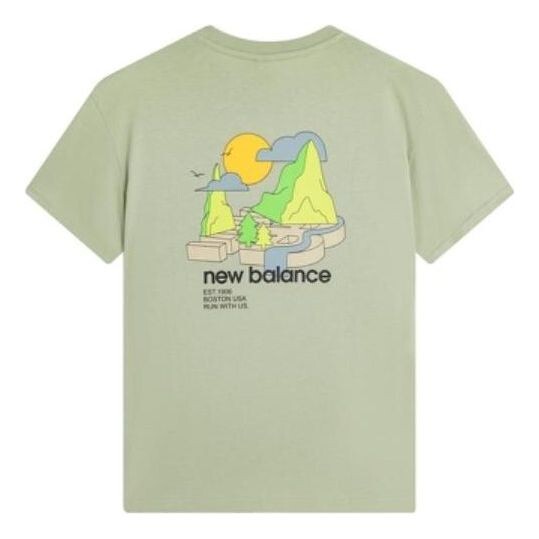 

Футболка с графическим принтом New Balance, зеленый