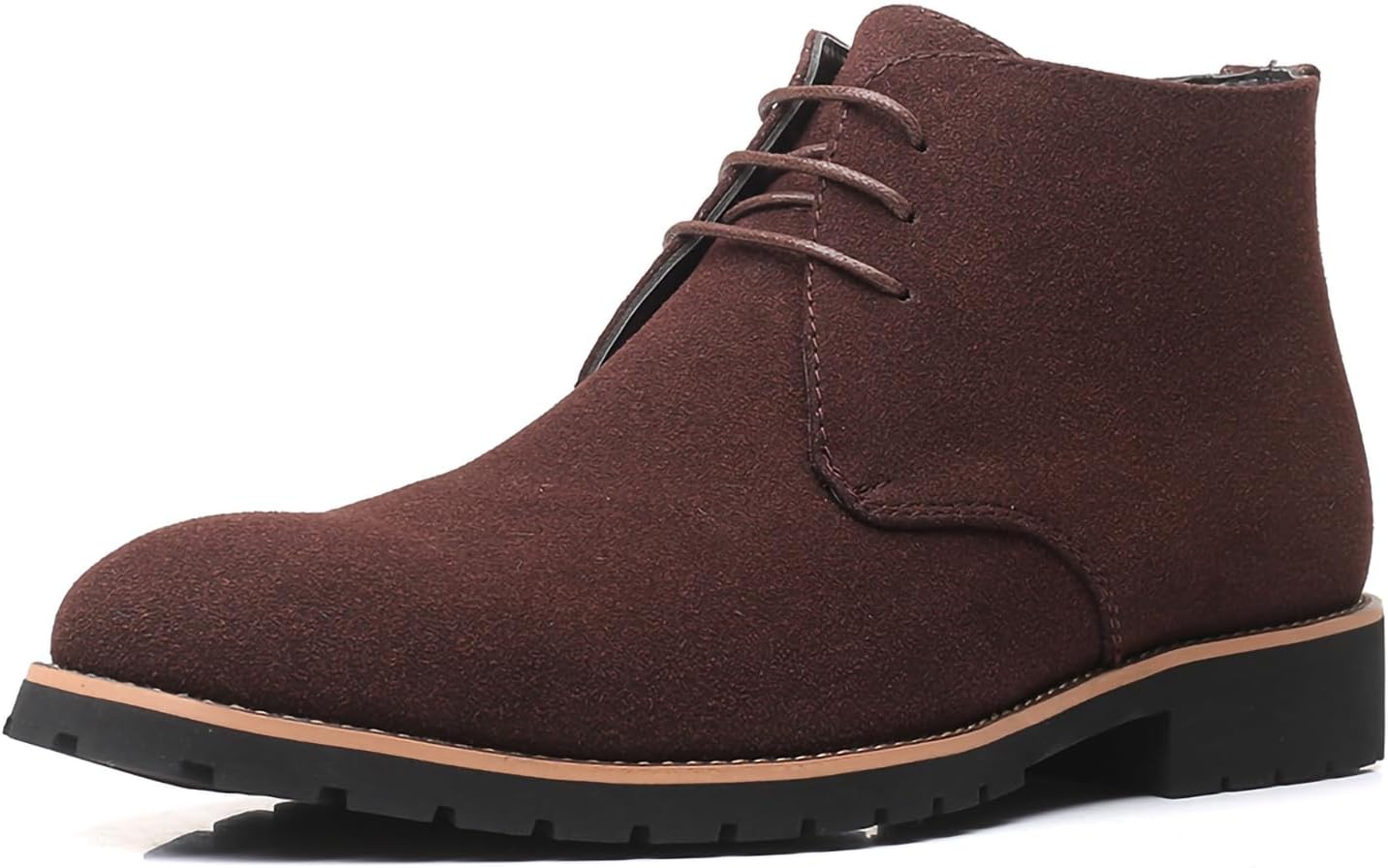 

Мужские замшевые оксфорды Повседневные высокие дерби Ботинки из искусственной кожи Мужские ботинки до щиколотки Generic, коричневый