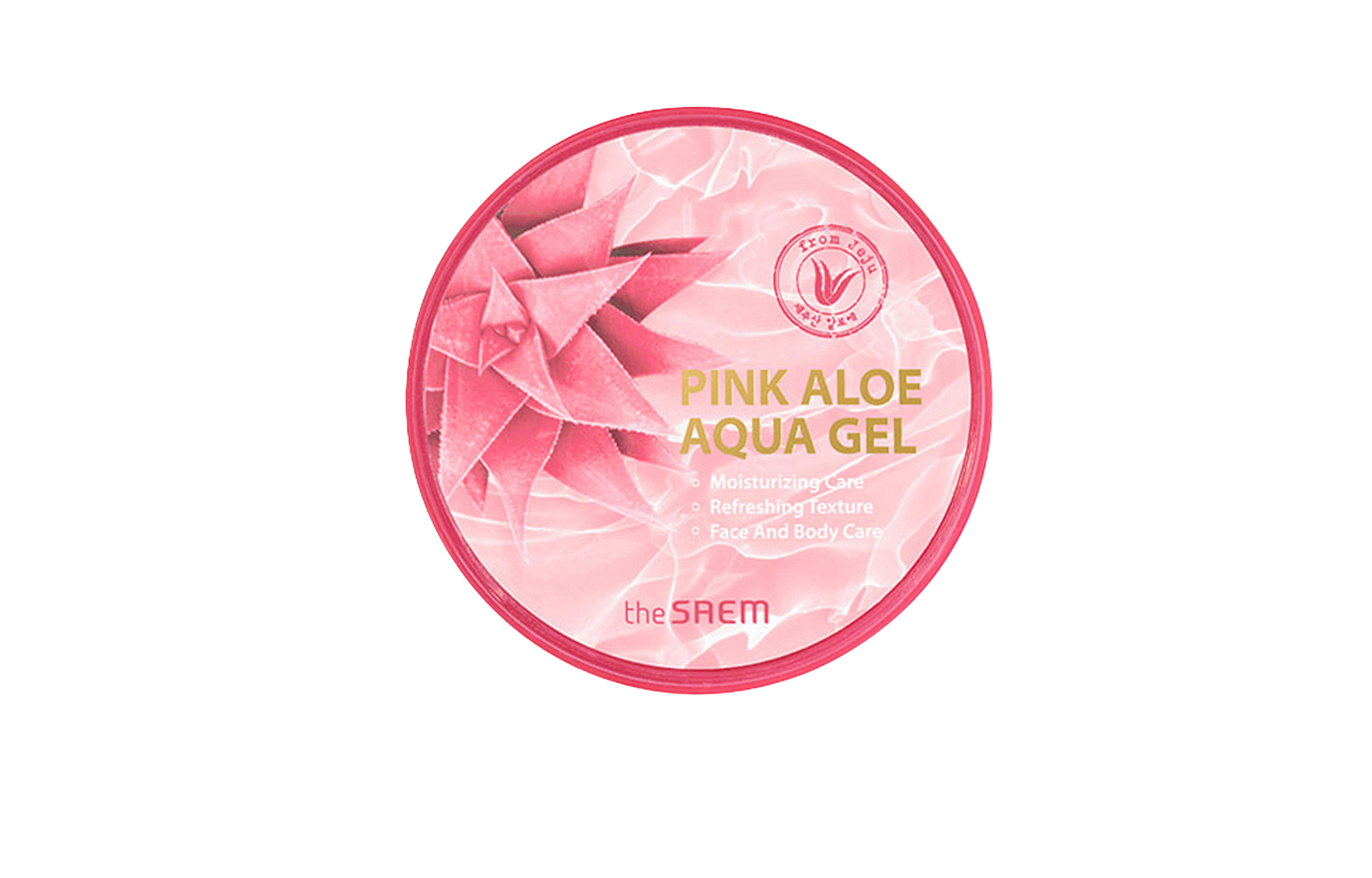 

The Saem Розовый гель алоэ вера увлажняющий крем ночная маска для лица увлажняющая и питательная 300мл*2