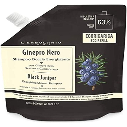 

L'Erbolario Richpap Juniper Black Shampoo Shower Energizing 500ml Lerbolario