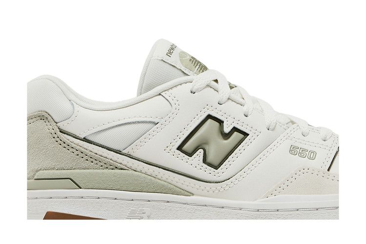 Кроссовки New Balance 550 Big Kid 'White Olive Gum', белый — фото 3