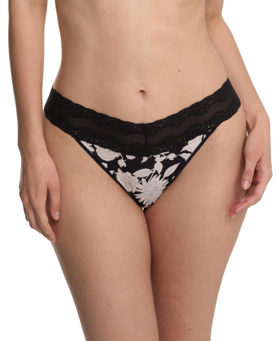 

Женские стринги Bliss Perfection One Thong Natori, Black garden rose print