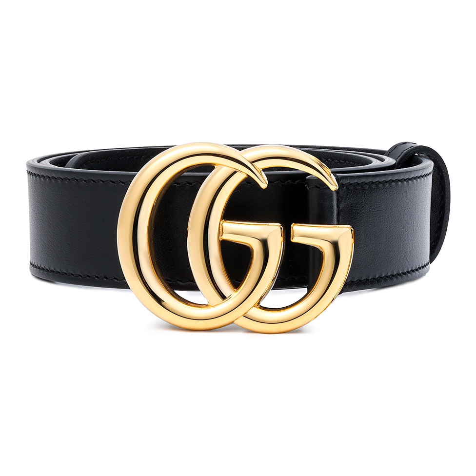 

GUCCI Кожаный ремень GG Marmont унисекс, Black