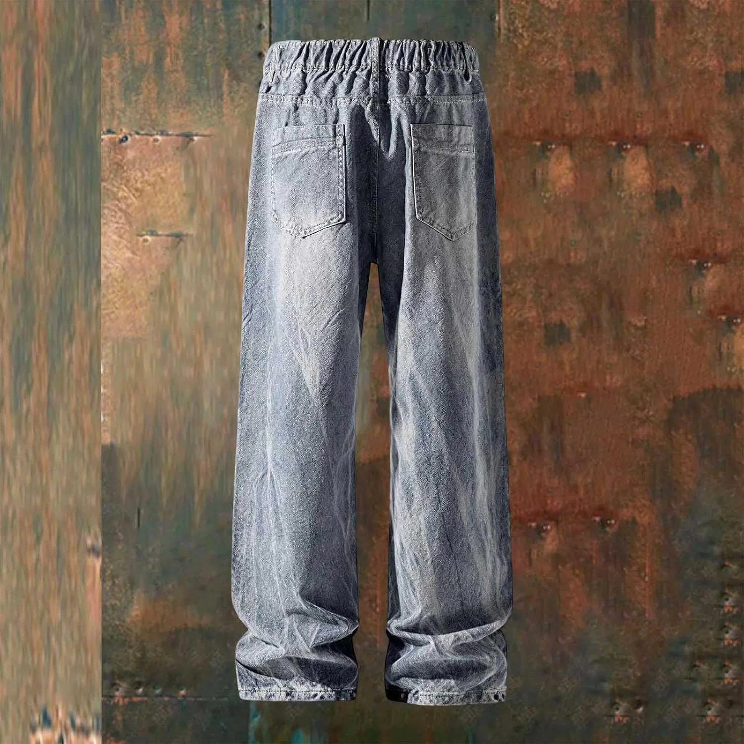 Джинсы свободные C5-blue — фото 4