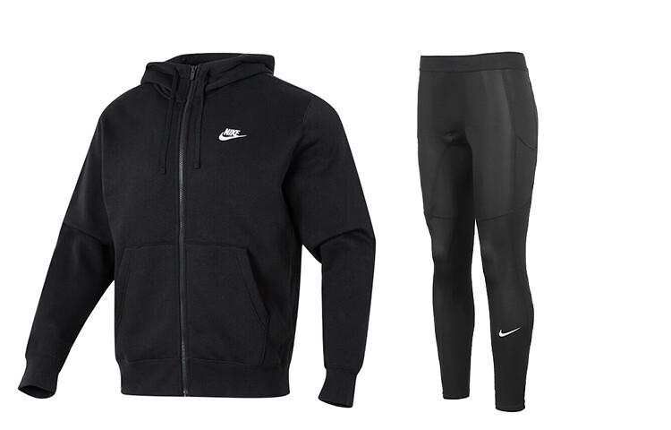 

Мужская повседневная спортивная одежда Nike, цвет Black and Black