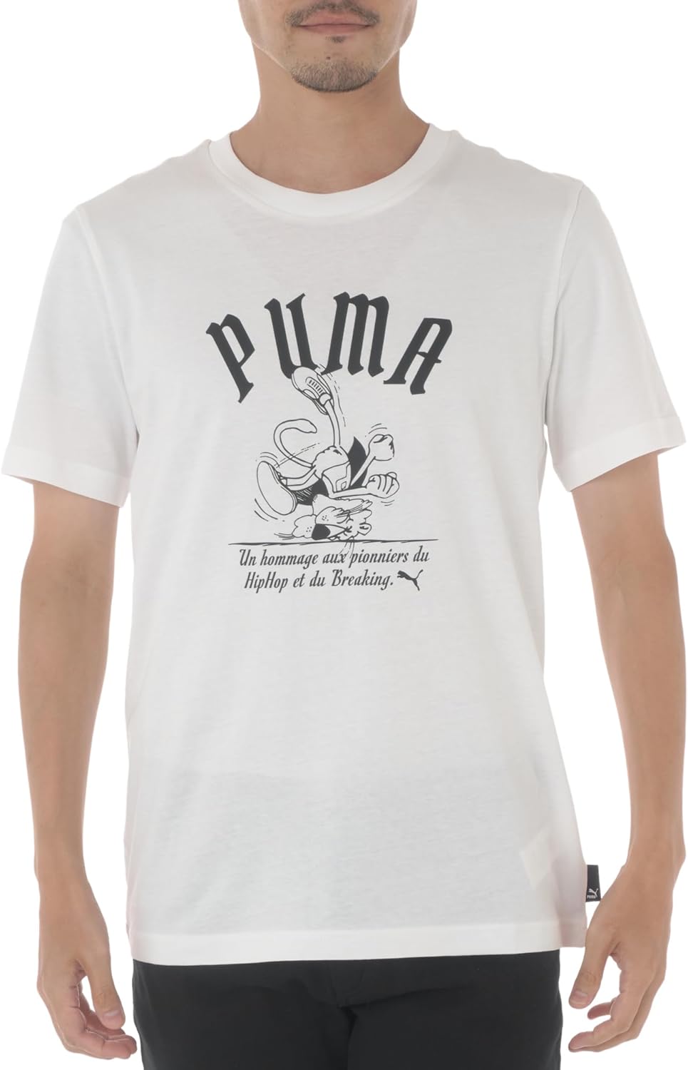 

Мужская повседневная футболка PUMA GRAPHICS SUPER PUMA BREAK 629097, белый