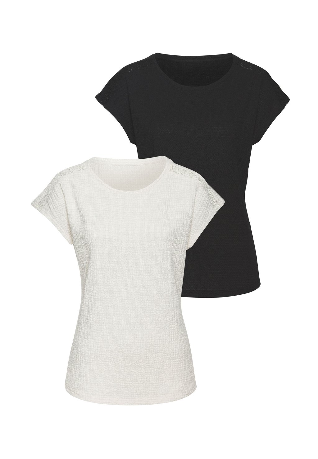 

Футболка с принтом KURZARM 2PACK - Blouse Vivance, черный