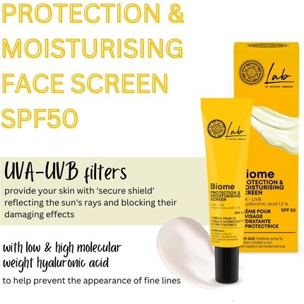 Lab Biome Protection и увлажняющий крем для лица Spf 50, 30 мл, Natura Siberica — фото 3