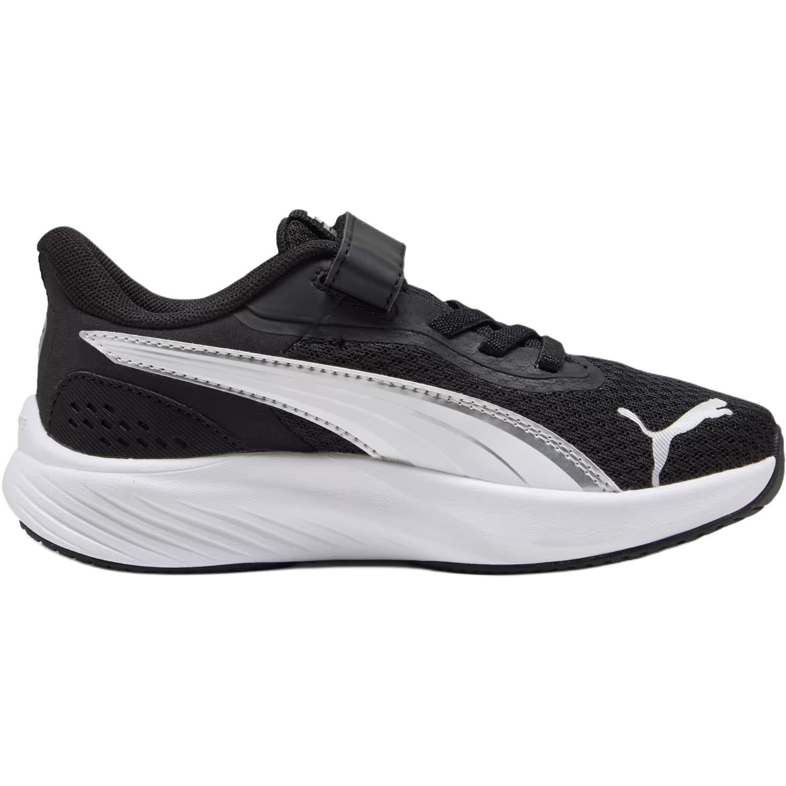 Pounce Lite низкие повседневные кроссовки детские PUMA, черный — фото 3