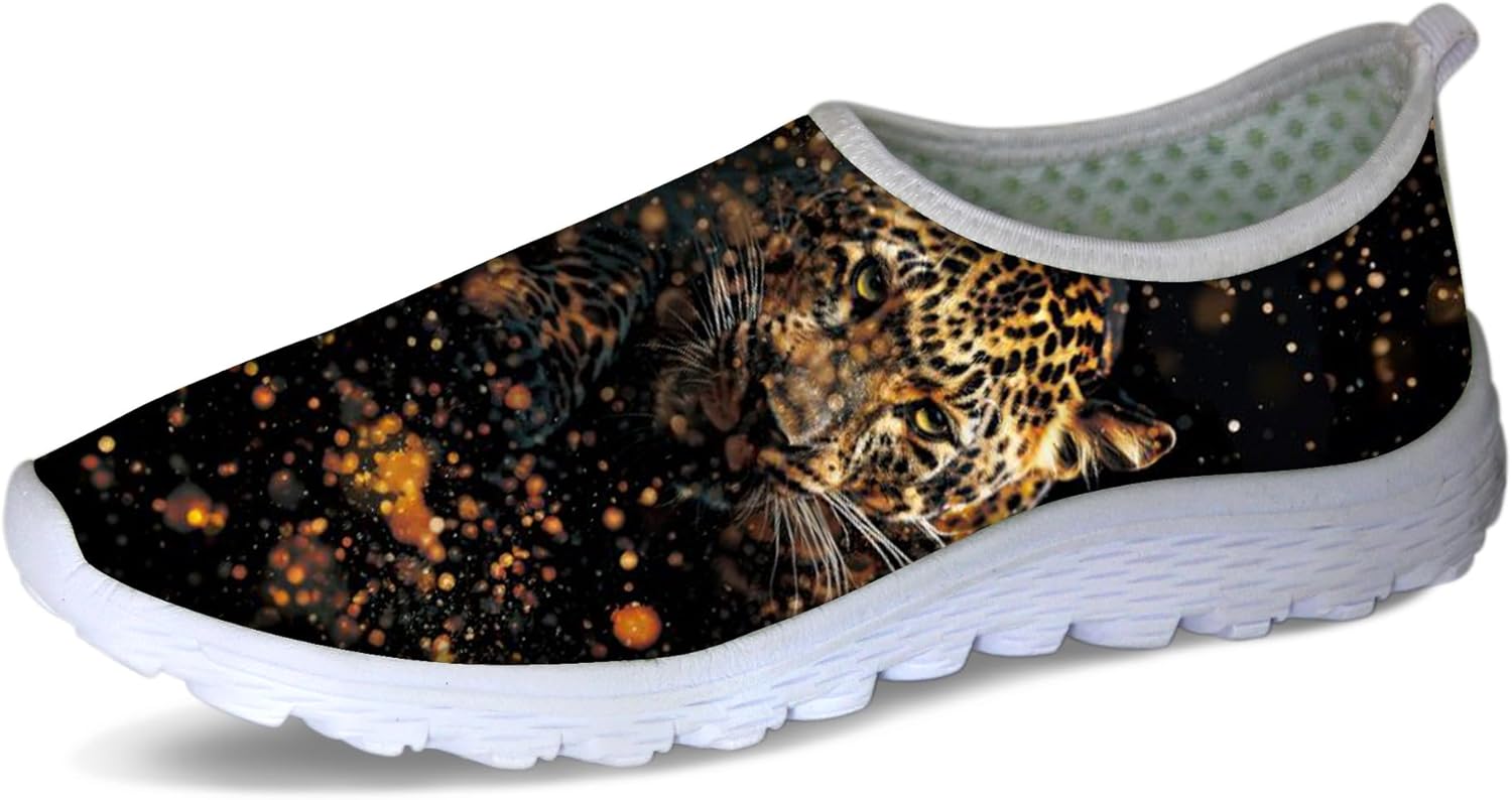 

Мужские кроссовки Forchrinse Moon Star, женские прогулочные слипоны, спортивные кеды в патриотическом стиле, дышащие, Cool Leopard
