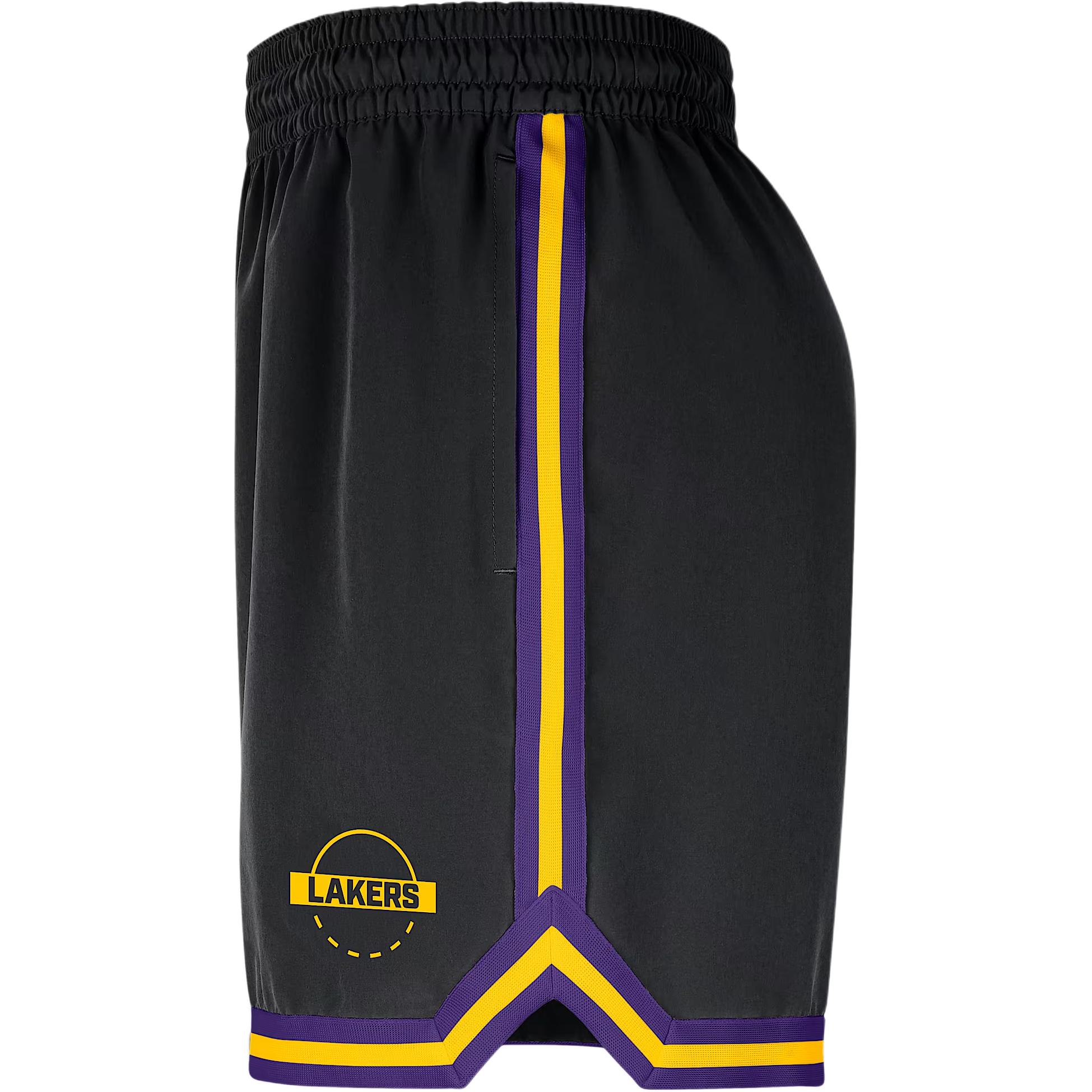 Шорты Los Angeles Lakers Dna мужские Dri FIT Nba 6' Uv Woven Nike, черный — фото 4