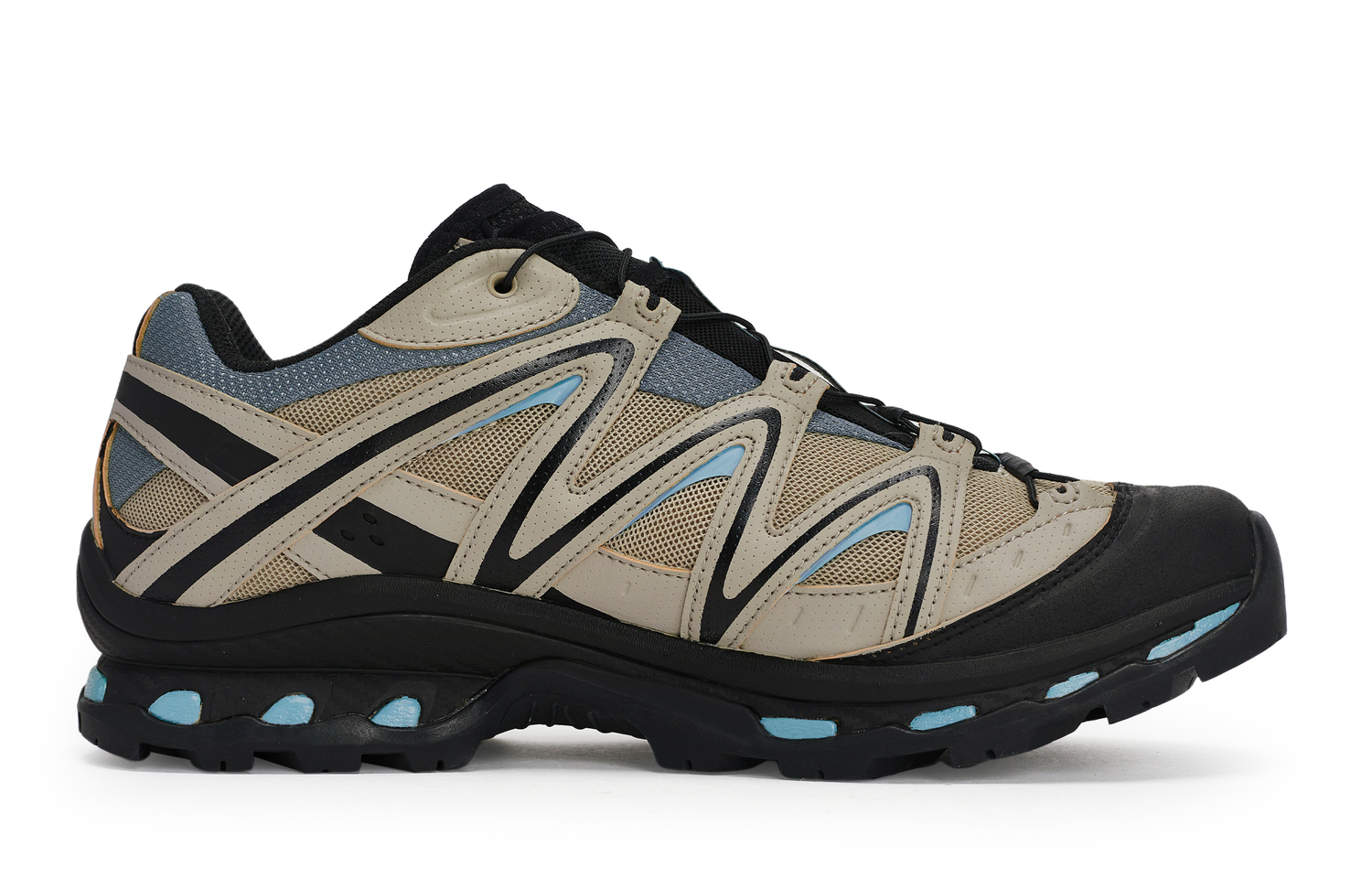 SALOMON XT Quest Уличные Кроссовки Унисекс Лоу-топ Синий - Хаки, Черный, Синий, цвет Khaki, Black, Blue — фото 3
