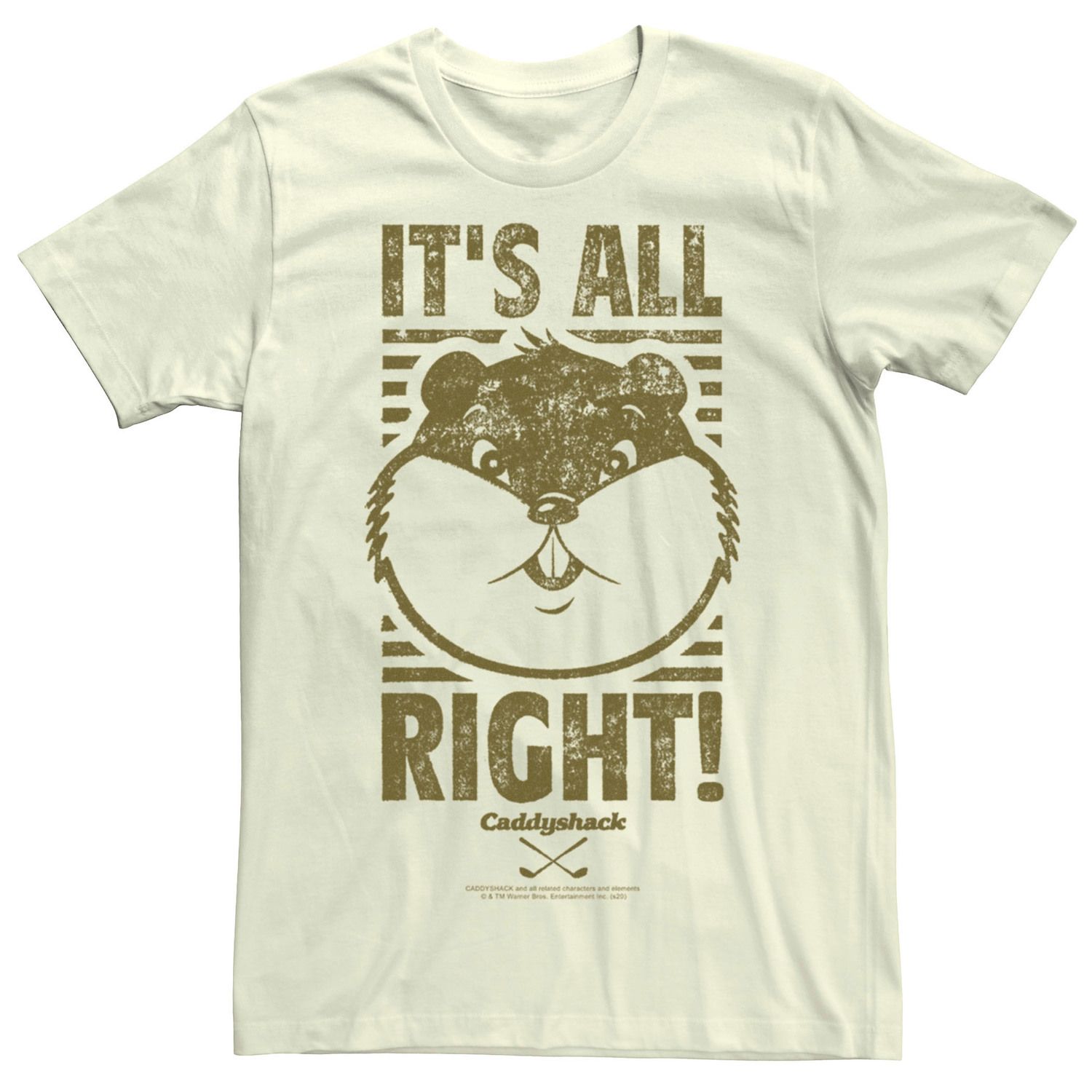 

Мужской Caddyshack Gopher It's All Right! тройник Licensed Character