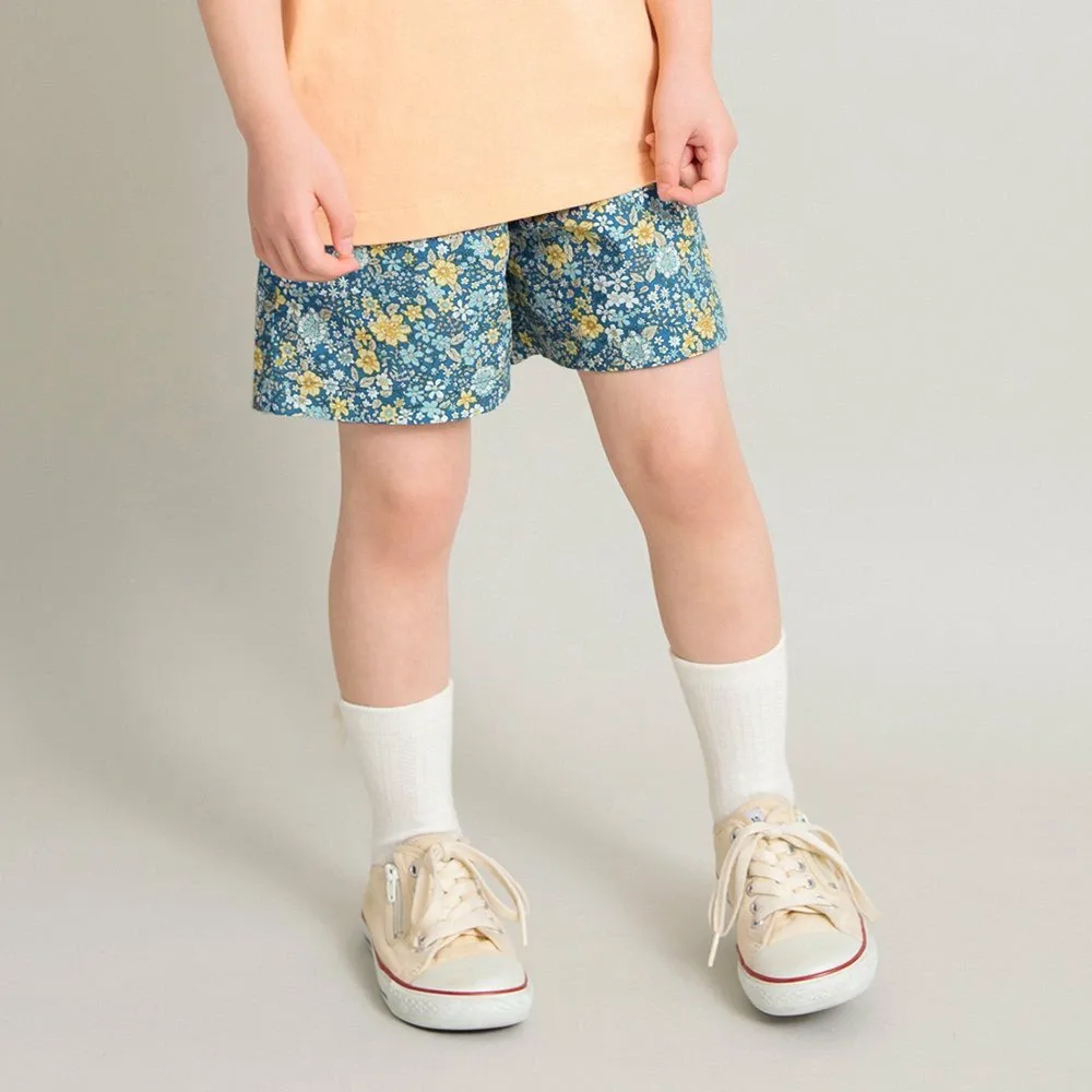 Шорты с лентой на талии Branshes, 92: Floral Blue