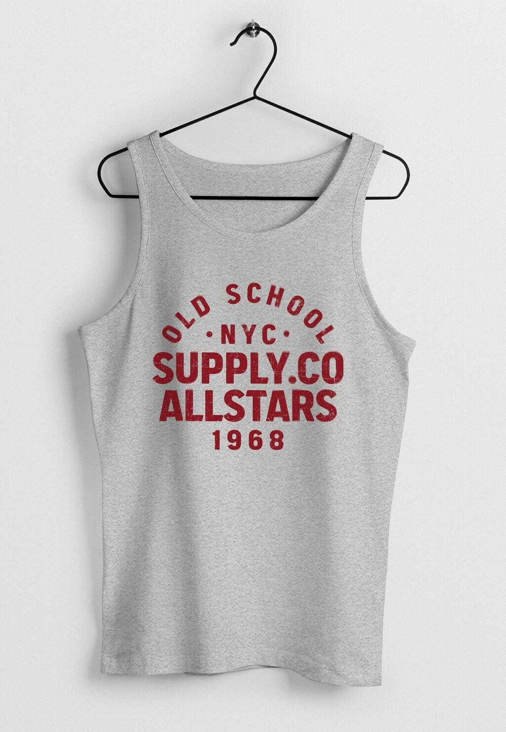

Топ TANK- BEDRUCKT SCHRIFTZUG OLDSCHOOL NYC NEW YORK CITY Neverless, светло-серый