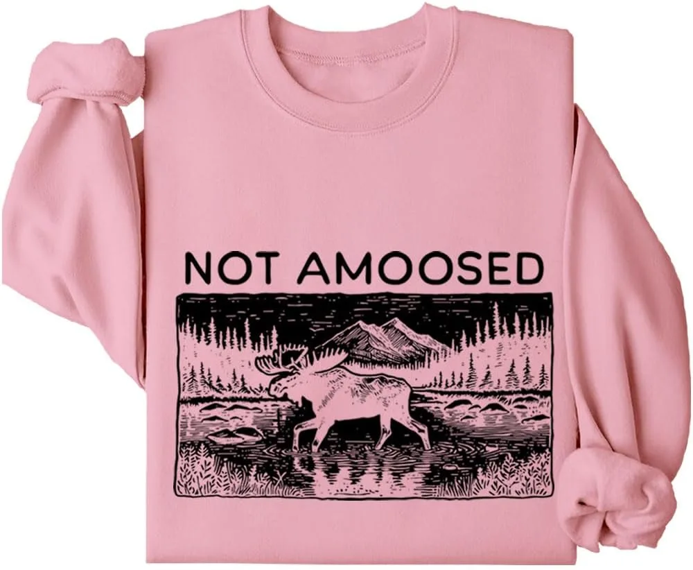 

Толстовка Not Amoosed с принтом Relliot