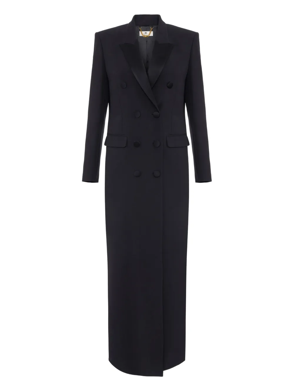 

Двубортное пальто Elisabetta Franchi, черный