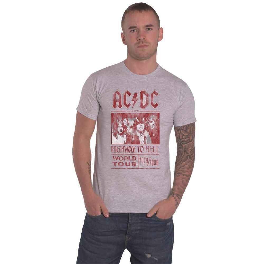 

Футболка Highway to Hell World Tour 1979/1980 AC/DC, серый