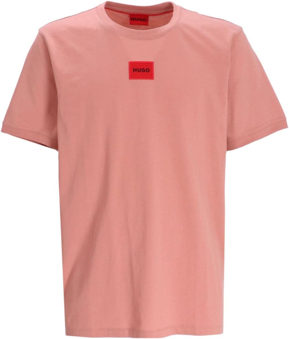 

Мужская футболка Hugo Diragolino 212 с круглым вырезом, цвет Old Rose Hugo Boss