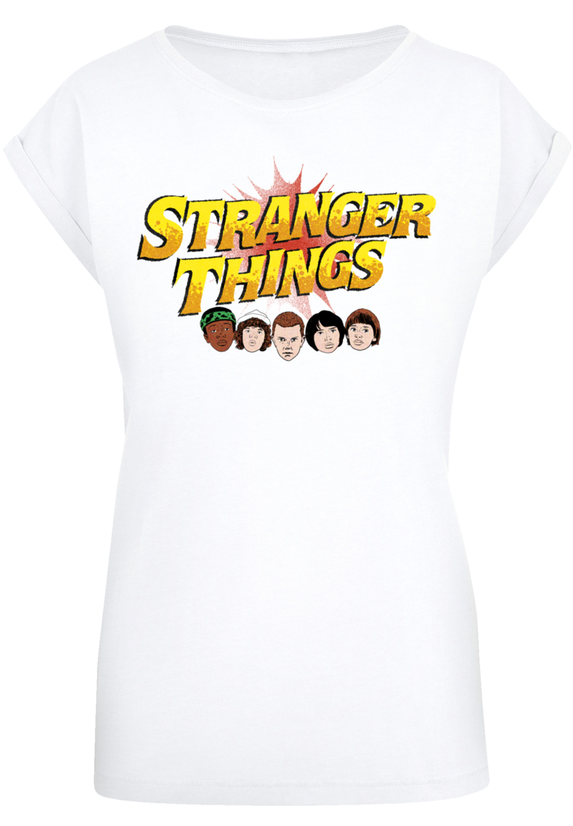 

Футболка F4NT4STIC Stranger Things Comic Heads Netflix TV Series, белый