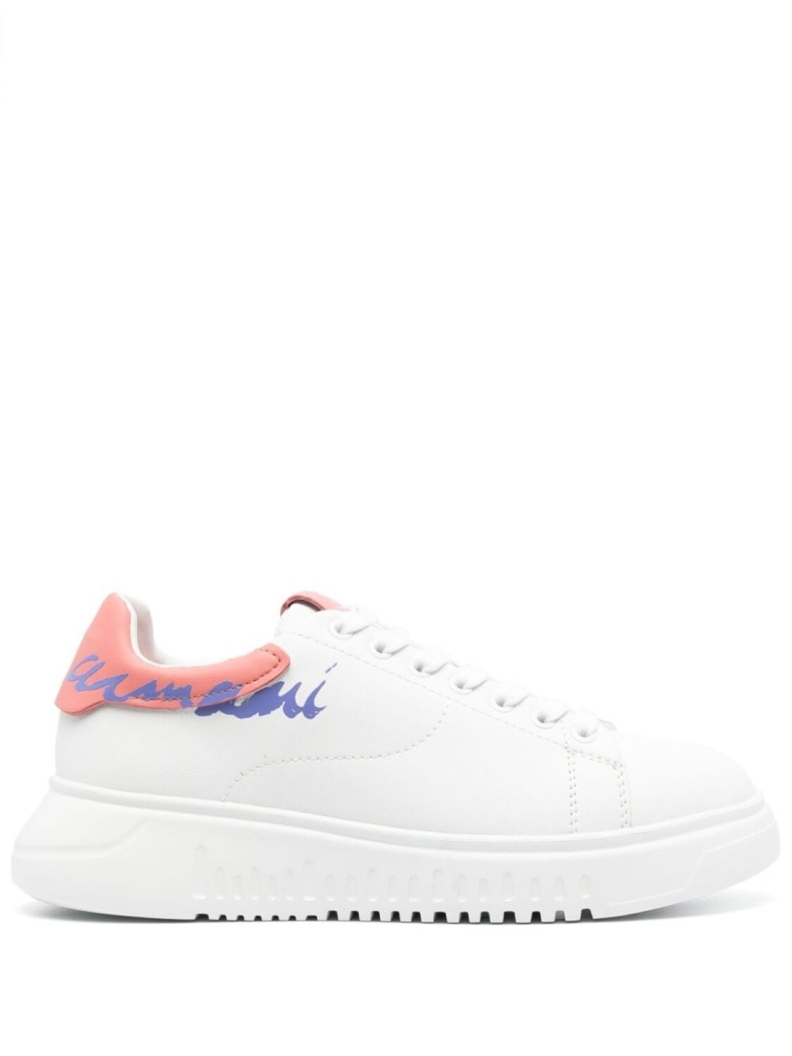 

Кроссовки Emporio Armani With Logo, белый/розовый