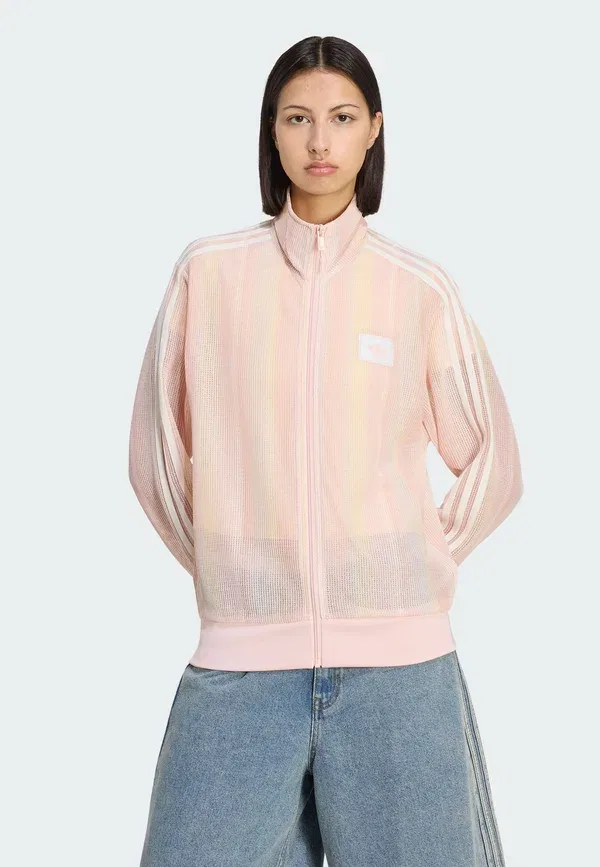 Кардиган вязаный Adidas Originals Summer glow knitted firebird, мультиколор/песочный розовый