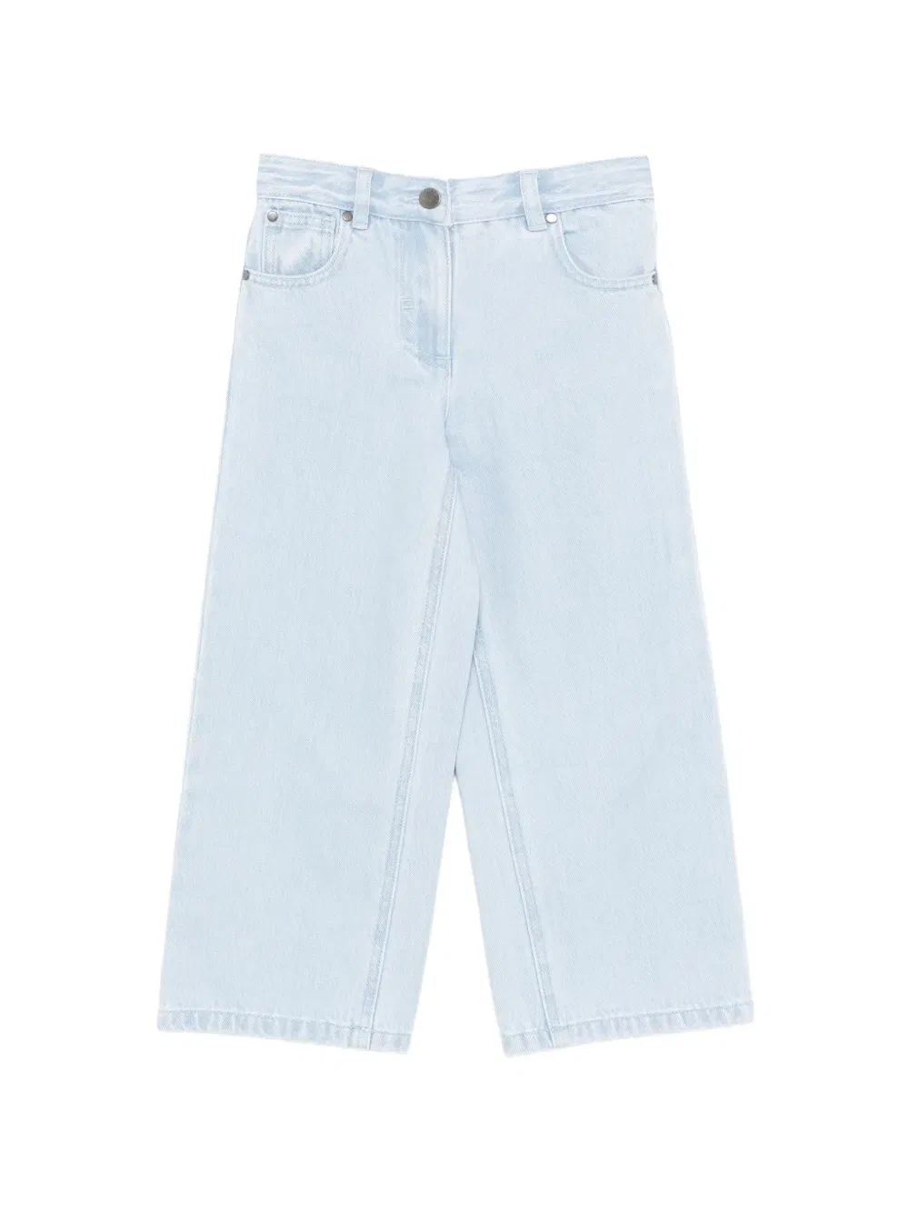 Джинсы с графической вышивкой Stella Mccartney Kids, синий