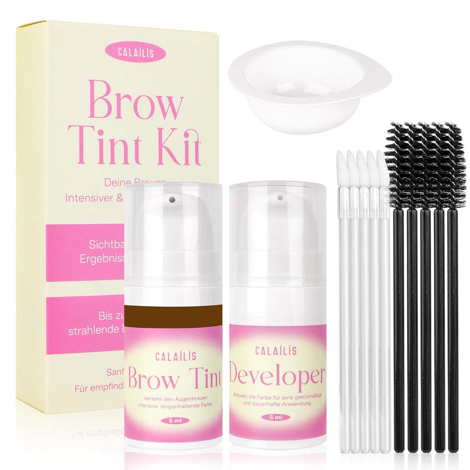 Набор для окрашивания бровей «Brow Tint Kit» от CALAILIS, коричневый Calailis