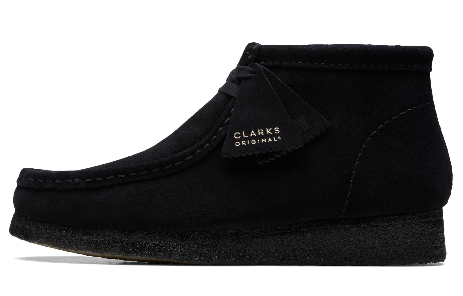 

Clarks Ботинки Wallabee «Черная замша»