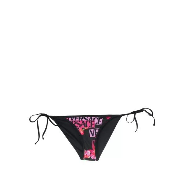 

Купальник floral-print bikini bottoms Versace, черный