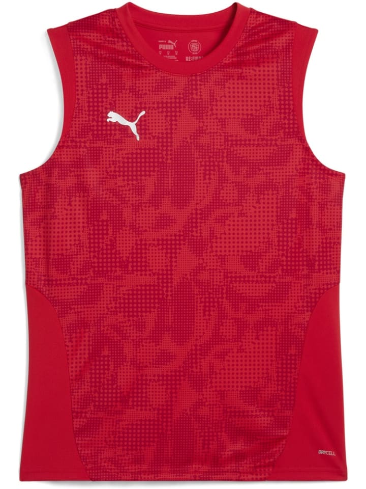 

Спортивная футболка TeamCUP Training Sleeveless Jersey красного цвета Puma