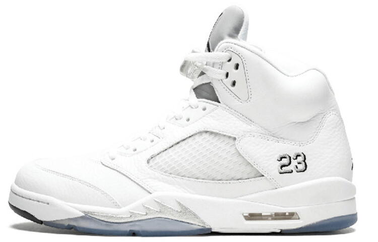 

Кроссовки JORDAN 5 Retro Metallic White 2015, Серый, Кроссовки JORDAN 5 Retro Metallic White 2015