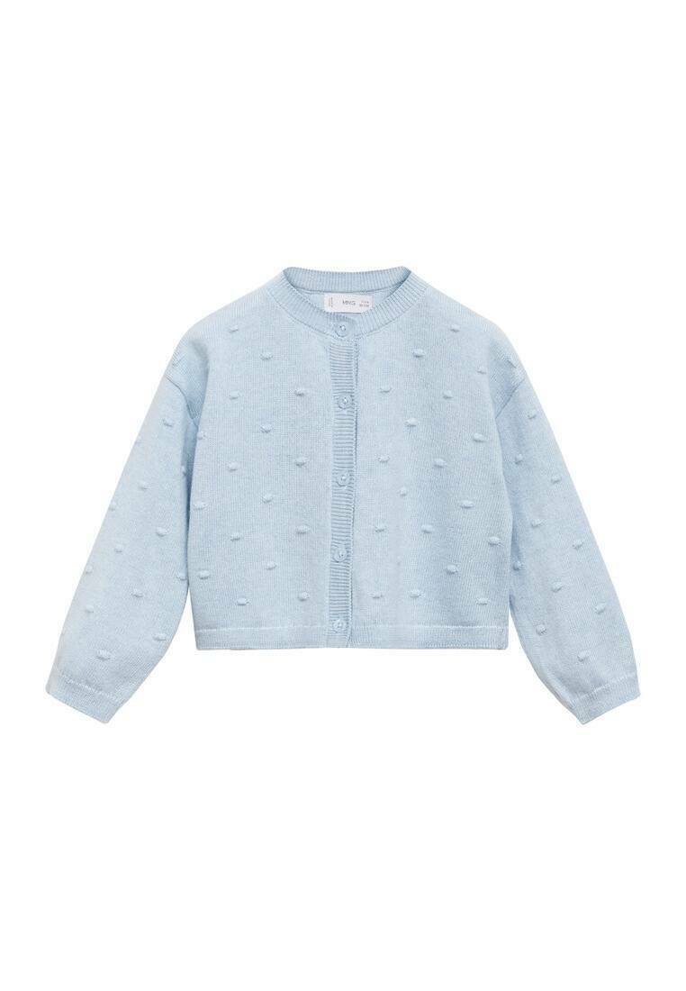 

Кардиган Mango Kids, светло-голубой