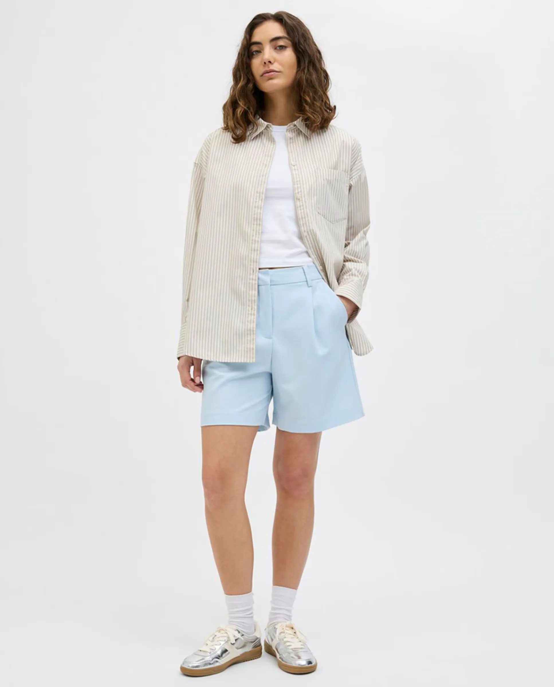 

Шорты Short vaquero de mujer loose fit Jack & Jones, синий