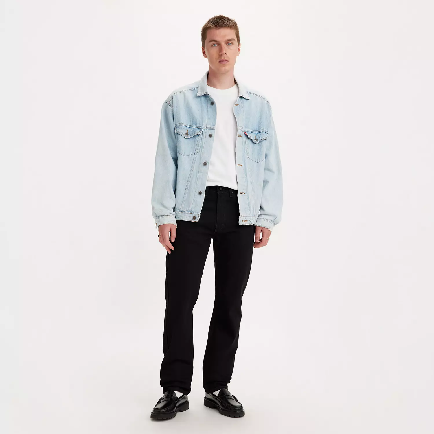 

Настоящие мягкие мужские джинсы стандартного кроя 505 Levi's, черный