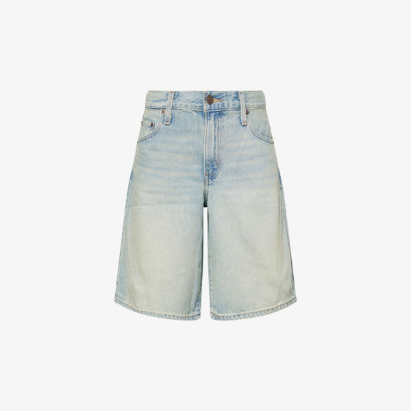 

Джинсовые шорты Levis Dad средней посадки свободные, бело-голубой