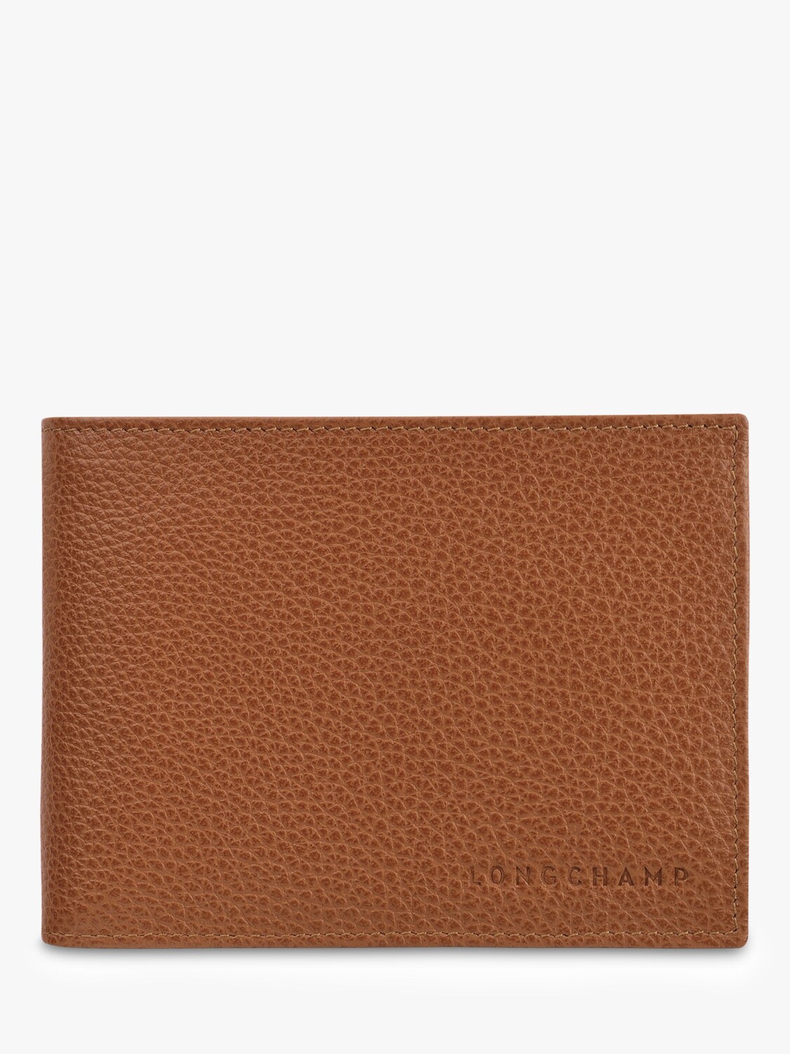 

Кожаный кошелек для карт и монет Longchamp Le Foulonné, карамель