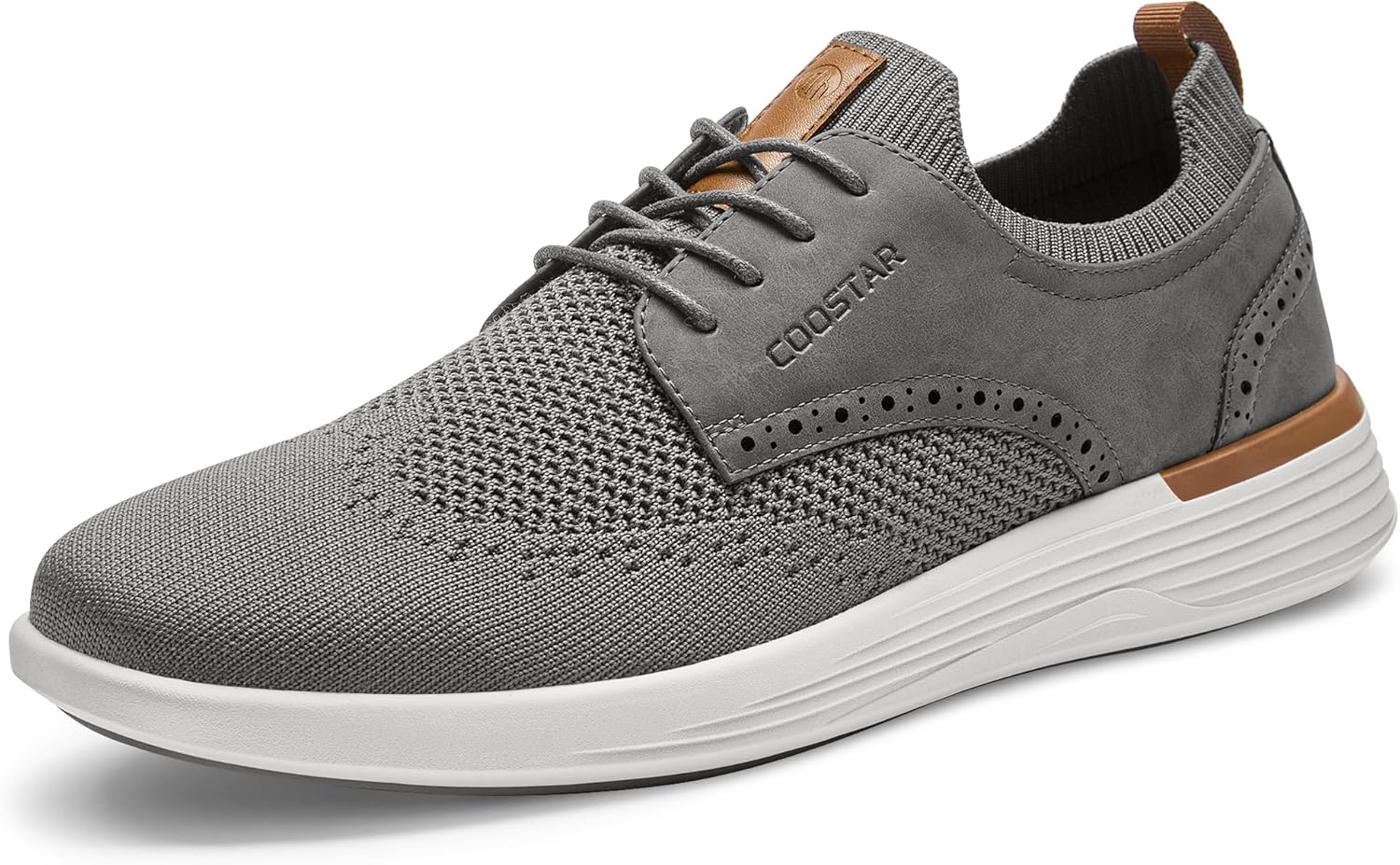 

Мужские повседневные легкие туфли-кроссовки для бизнеса и прогулок, обувь для тенниса Coostar, серый